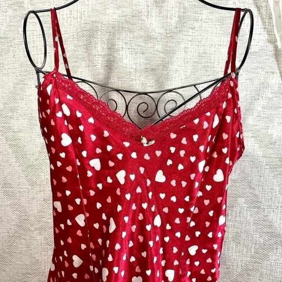 Delicates heart print red slip size S - Picture 2 of 8